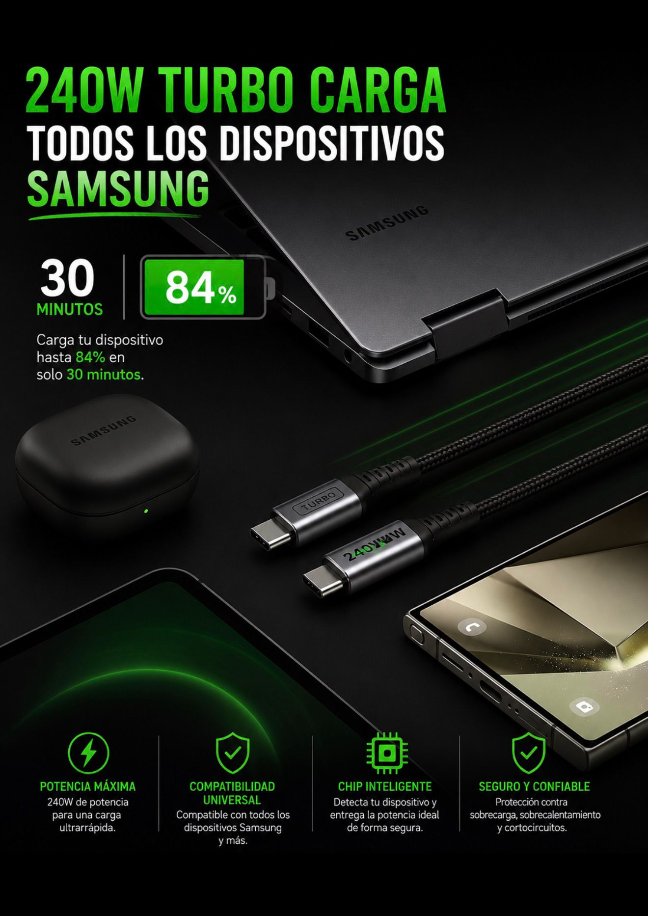Cabo 240W Turbo Samsung